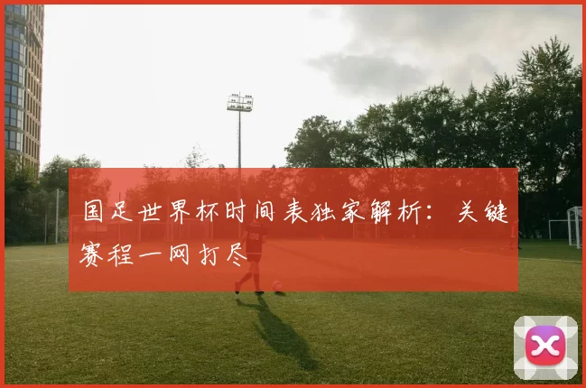 国足世界杯时间表独家解析:关键赛程一网打尽